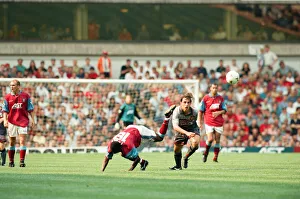 Aston Villa 3 -1 Manchester United Premiership match held at Villa Park. Gary Neville