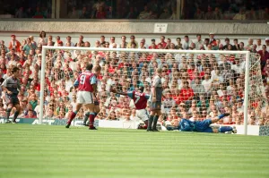 Aston Villa 3 -1 Manchester United Premiership match held at Villa Park. 19th August 1995