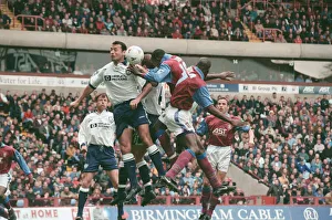 00609 Prints: Aston Villa v Tottenham Hotspur, final score 1-1, Premier League, Villa Park, Birmingham