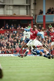 00609 Prints: Aston Villa v Tottenham Hotspur, final score 1-1, Premier League, Villa Park, Birmingham