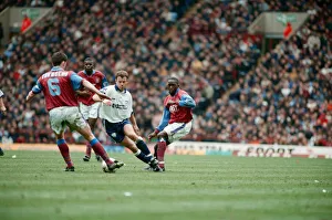 00609 Prints: Aston Villa v Tottenham Hotspur, final score 1-1, Premier League, Villa Park, Birmingham