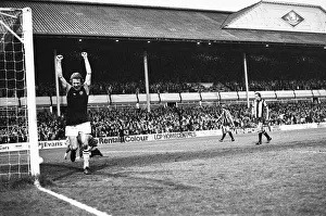Grandstand Prints: Aston Villas Andy Gray celebrates after scoring one of his three goals against West