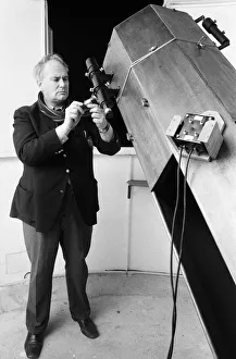 Equipment Prints: Astronomer Patrick Moore, host of the BBC factual series The Sky At Night