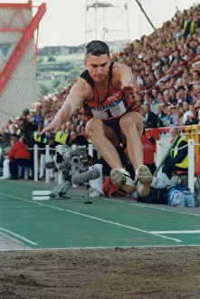 Athlete Jonathan Edwards Jonathan Edwards competes in the Triple Jump
