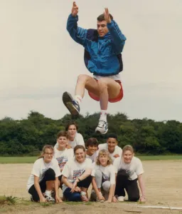 Athlete Jonathan Edwards Jonathan Edwards at a four-day coaching event