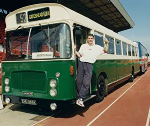 00403 Prints: Athlete Jonathan Edwards Jonathan Edwards at Gateshead Stadium with two