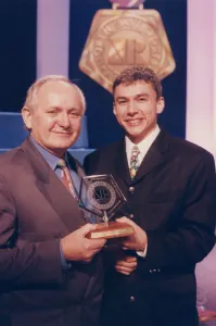 00403 Prints: Athlete Jonathan Edwards Jonathan Edwards receives the Sports Personality of