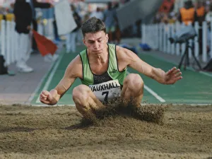 00403 Prints: Athlete Jonathan Edwards Jonathan Edwards takes part in the Triple Jump