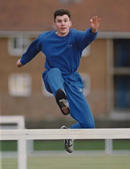 00403 Prints: Athlete Jonathan Edwards Jonathan Edwards during a training session 1 January 1992