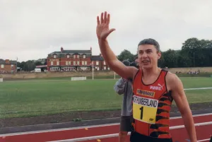 Athlete Jonathan Edwards Jonathan Edwards winning a 100 metres sprint