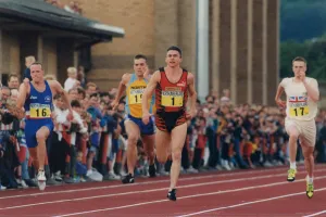 Athlete Jonathan Edwards Jonathan Edwards winning a 100 metres sprint