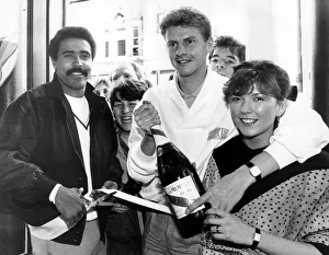 Opening Prints: Athlete Steve Cram Daley Thompson officially opens the Breathless boutique