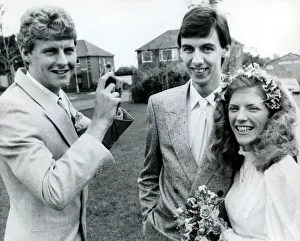 Three People Prints: Athlete Steve Cram Steve Cram was the best man for friend Anthony Foy when