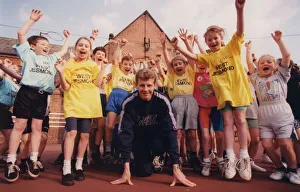 00400 Prints: Athlete Steve Cram Steve Cram launches the 15th Children