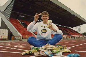 One Mid Adult Man Only Prints: Athlete Steve Cram Steve Cram launches the KP Foods sponsorship of