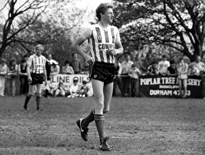 Strip Prints: Athlete Steve Cram Steve Cram in a Sunderland Football Strip 26 May 1986