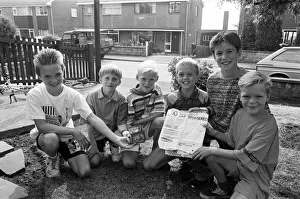 Five athletic boys pounded the streets near their homes to raise &pound;28