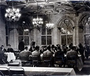 00422 Prints: Atlantic College - St Donats Castle - Boys of 16 different nationalities sit for