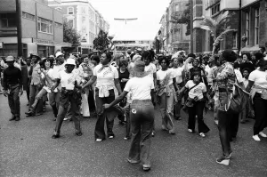 01066 Prints: Atmosphere at the Notting Hill Carnival. 29th August 1976