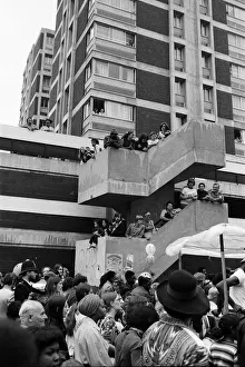 Atmosphere at the Notting Hill Carnival. 29th August 1976