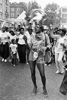 01066 Prints: Atmosphere at the Notting Hill Carnival. 29th August 1976