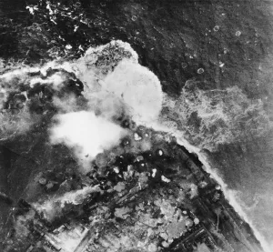Attack on the sea dyke near Westkapelle on the Dutch island of Walcheren