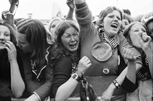 Audience scenes of hysteria at The David Cassidy in concert at White City Stadium