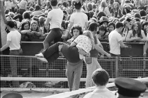 01061 Prints: Audience scenes of hysteria at The David Cassidy in concert at White City Stadium