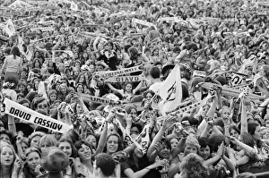 Audience scenes of hysteria at The David Cassidy in concert at White City Stadium