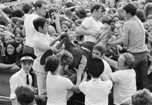 01061 Prints: Audience scenes of hysteria at The David Cassidy in concert at White City Stadium