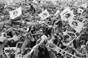 Audience scenes of hysteria at The David Cassidy in concert at White City Stadium