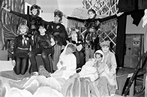 Secondary Prints: Audiences at the latest production by young Colne Valley High School pupils face a tall
