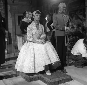 Audrey Hepburn 1952 Filming the movie Roman Holiday Audrey Hepburn won an
