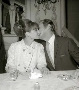 00140 Prints: Audrey Hepburn October 1964 With Rex Harrison at the New York Premier of