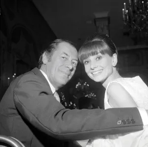 Audrey Hepburn October 1964 With Rex Harrison at the New York Premier of