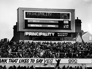 Scoreboard Prints: Australia 28-9 Wales, Australian 1984 rugby union tour of Britain and Ireland, Match 12