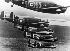 Formation Prints: Australian Air Force flying American Lockheed Hudsons in Malaya during the Second World