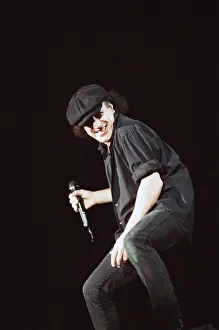 Australian rock group AC / DC performing in concert at the Newcastle Arena during their