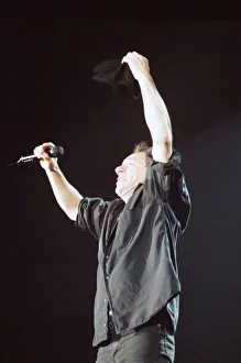 Australian rock group AC / DC performing in concert at the Newcastle Arena during their