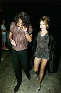 Australian singer and actress Kylie Minogue with boyfriend singer Michael Hutchence