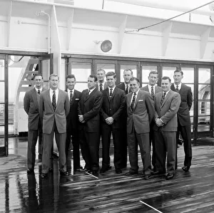 Australian Test Cricket team arrive at Tilbury aboard The Himalaya