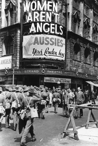 Pasttimes Prints: Australian troops have their first London leave and march to their new social centre