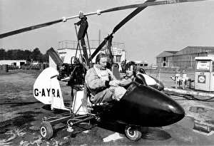 Autogyro Prints: Two auto gyros left Ashford Airport at noon to cross channel en route for Paris Air Show