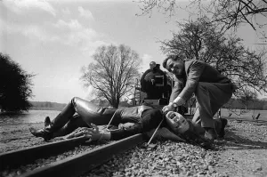 The Avengers television programme 1965 Diana Rigg and Patrick MacNee