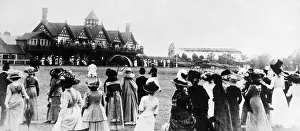 Aviation pioneer Claude Graham-White arriving at Ranelagh from Hendon
