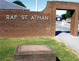 Air Force Prints: Aviation - RAF St Athan - The entrance to the airbase - 15th July 1994