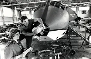 Air Force Prints: Aviation - RAF St Athan - Members of No 2 Engineering Squadron at work on a RAF Victor K2