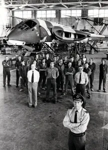 Aviation - RAF St Athan - W / Comdr Malcolm Bartlett (foreground)