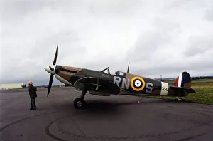 Aviation - Spitfire - The worlds oldest flying Spitfire at St Athan