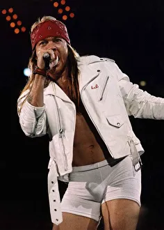 Axl Rose Pop Singer of Guns N Roses Pop Group at Freddie Mercury Tribute Concert 1992